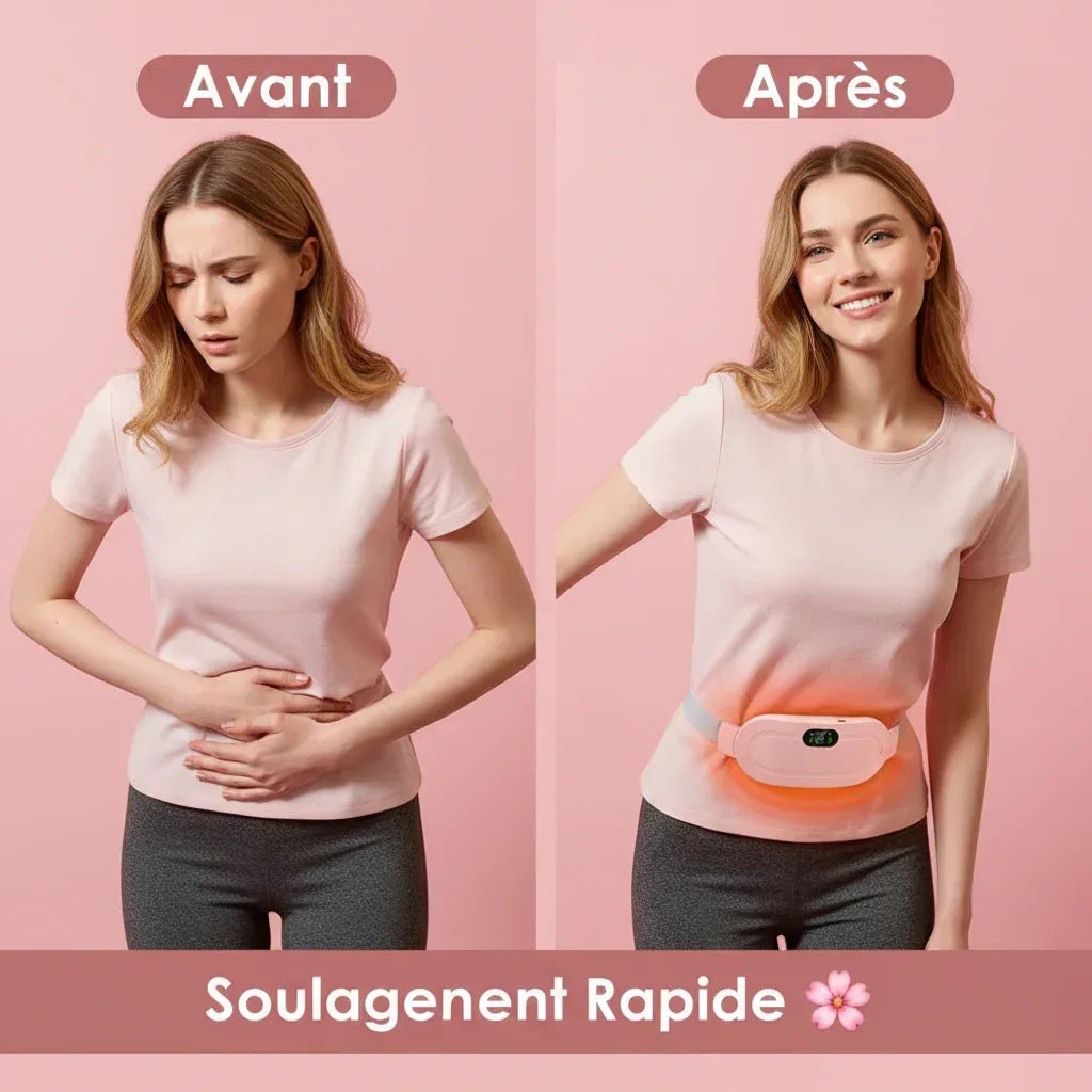 Ceinture Chauffante Vibrante – Chaleur & Massage Abdominal - lunéalab